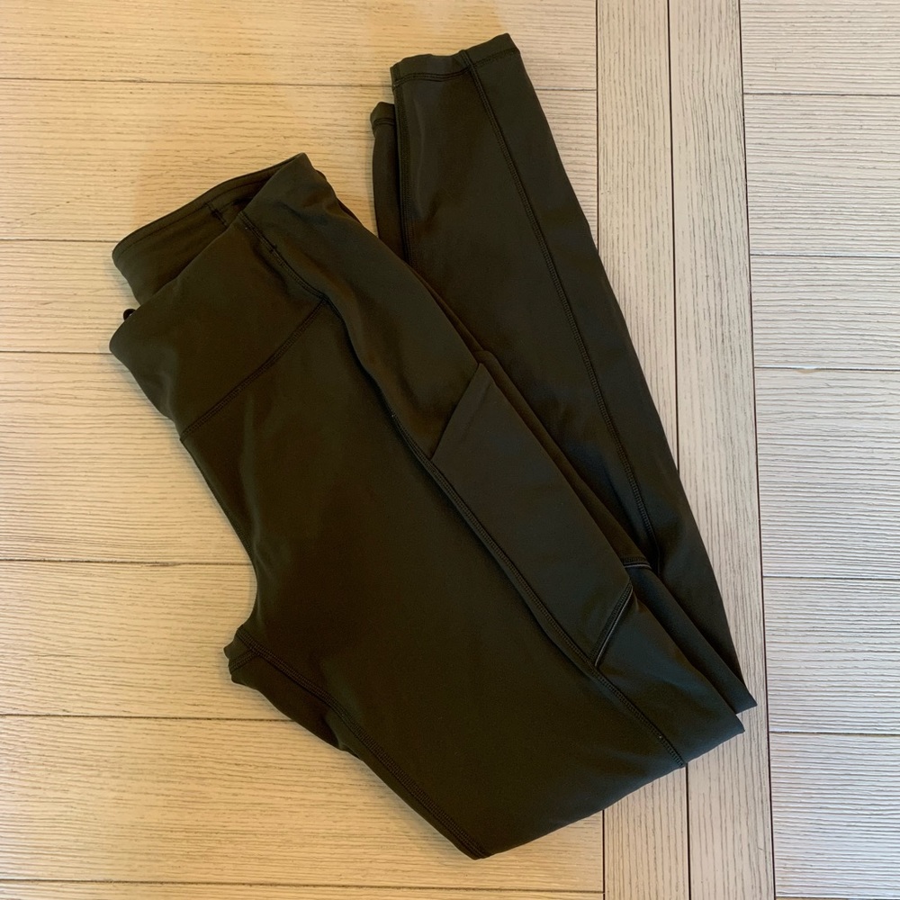 Lululemon Leggings size 8 army green